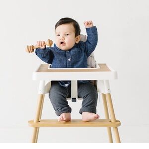 Yeah Baby highchair footrest with rings & clamp